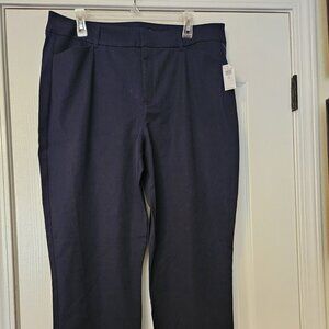 NWT Old Navy High-Rise Pixie Straight Size 16 Tall Dark Blue Pants